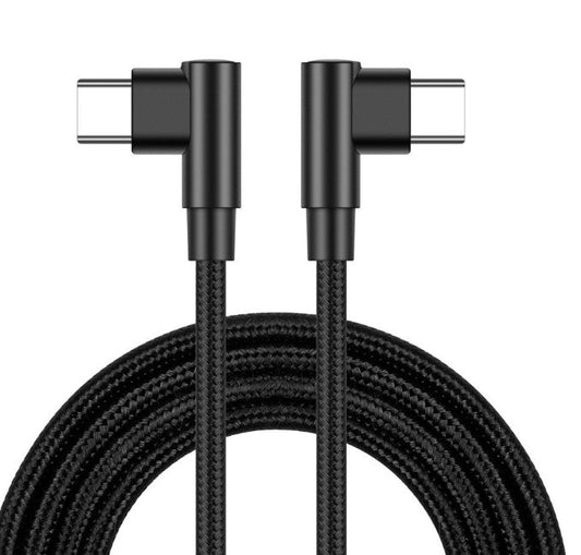 JMT-687242 2m Double-Ended Type-C Nylon Braided Fast Charging Data Cable with 60W Output