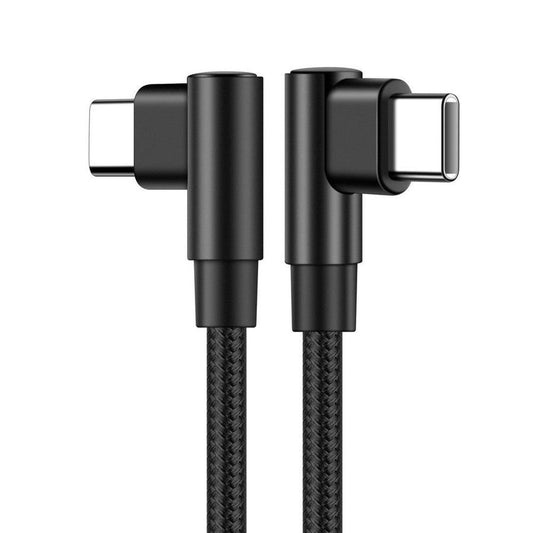 JMT-687242 2m Double-Ended Type-C Nylon Braided Fast Charging Data Cable with 60W Output