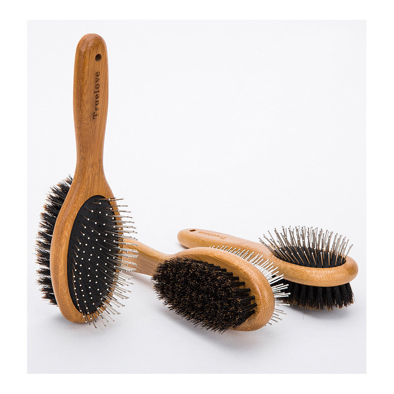 JMT-687306 Double-Sided Stainless Steel Pet Brush for Dogs - Available in Sizes S, M, and L