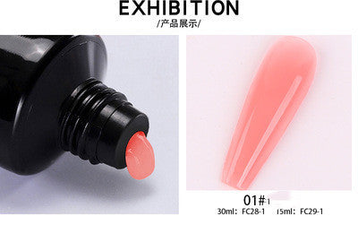 JMT-687370 Crystal Quick Extension Nail Glue 15ml - Orange, Rose Powder, Deep Powder, Bean Paste, White, Custard, Transparent Options Available