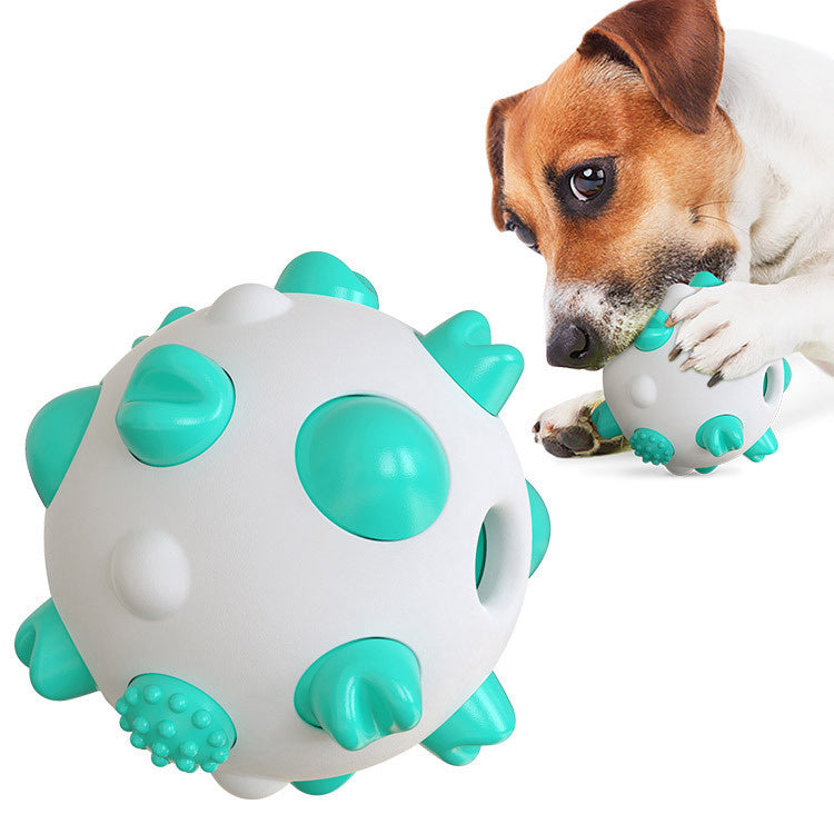 JMT-687370 Spherical Dog Toothbrush Toy for Dental Care and Chewing Fun