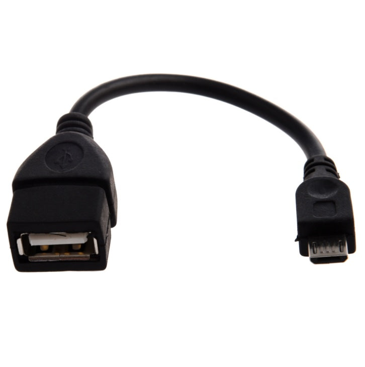 JMT-687562 Micro USB B Male to USB A 2.0 Female OTG Adapter Cable for Data Transfer