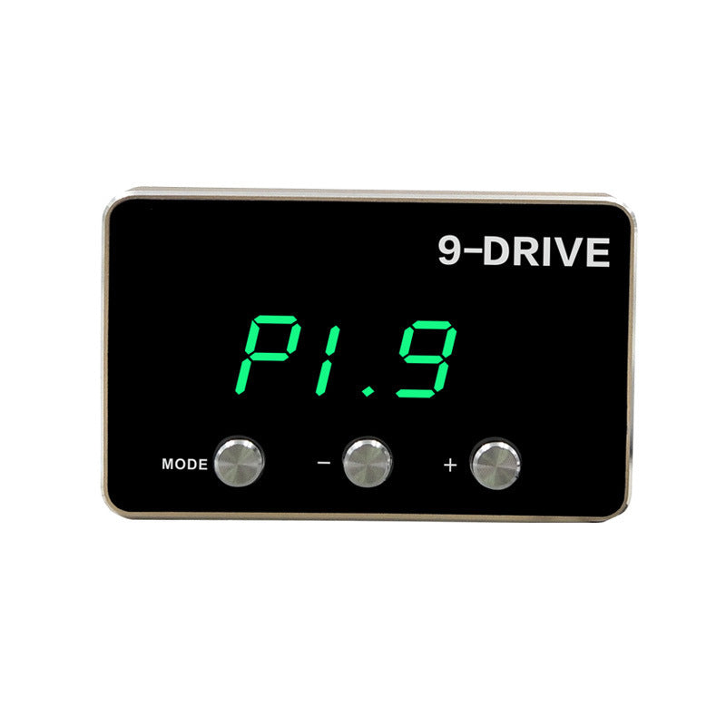 JMT-687754 9-Mode Throttle Controller for Cars - Tyrant Gold Accelerator with Green LED