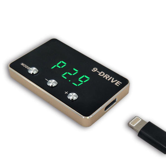 JMT-687754 9-Mode Throttle Controller for Cars - Tyrant Gold Accelerator with Green LED