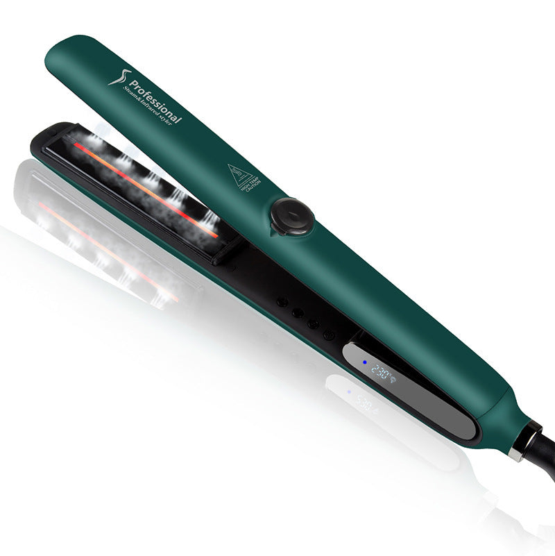 JMT-688202 Infrared Steam Spray Dual-Use Hair Straightener and Curler with Temperature Control