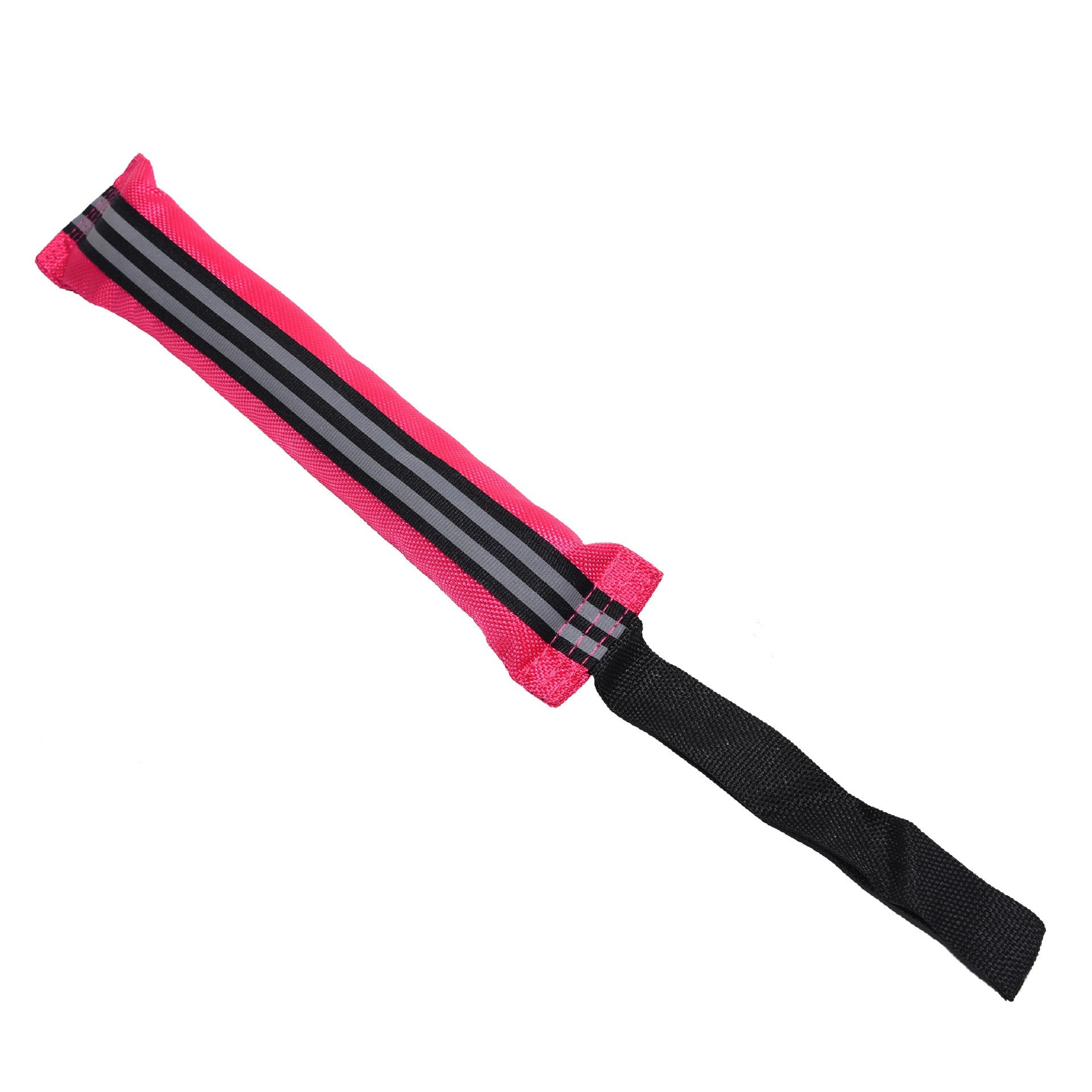 JMT-688202 Interactive Reflective Bite Training Stick for Pets - Canvas, 28cm, Available in Rose Red, Blue, and Orange
