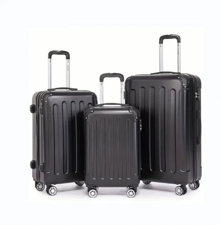 JMT-688266 4-Piece Soft Luggage Set with Carry-On Bag and Wheels for Convenient Travel