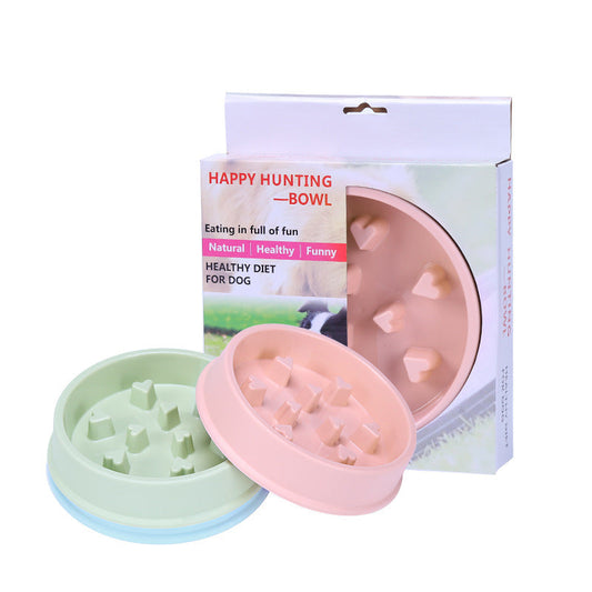 JMT-688394 Interactive Dog Puzzle Bowl for Healthy Eating and Reduced Choking Risk - 19.3*4.3 cm, Mix Color