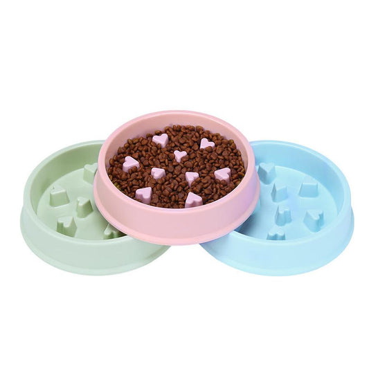 JMT-688394 Interactive Dog Puzzle Bowl for Healthy Eating and Reduced Choking Risk - 19.3*4.3 cm, Mix Color