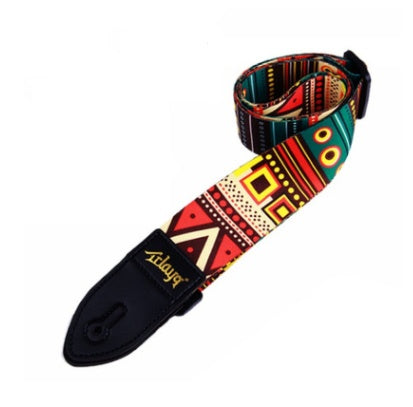 JMT-688394 Vibrant Printed Cloth Guitar Straps - Select Your Unique Style!