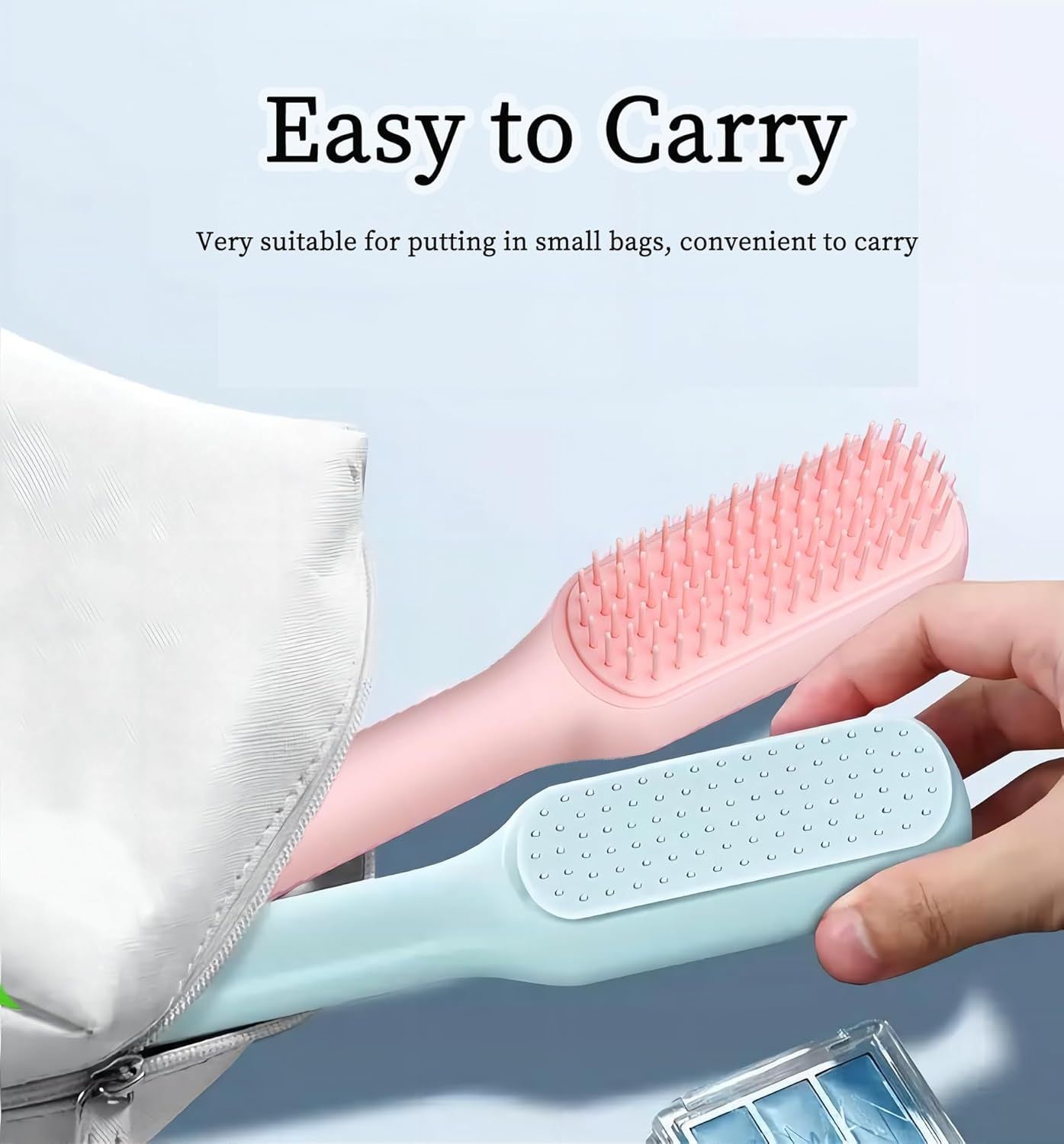 JMT-688458 Gentle Grooming Brush for Small Dogs - Dual-Sided Pin and Bristle Brush for Effective Coat Care