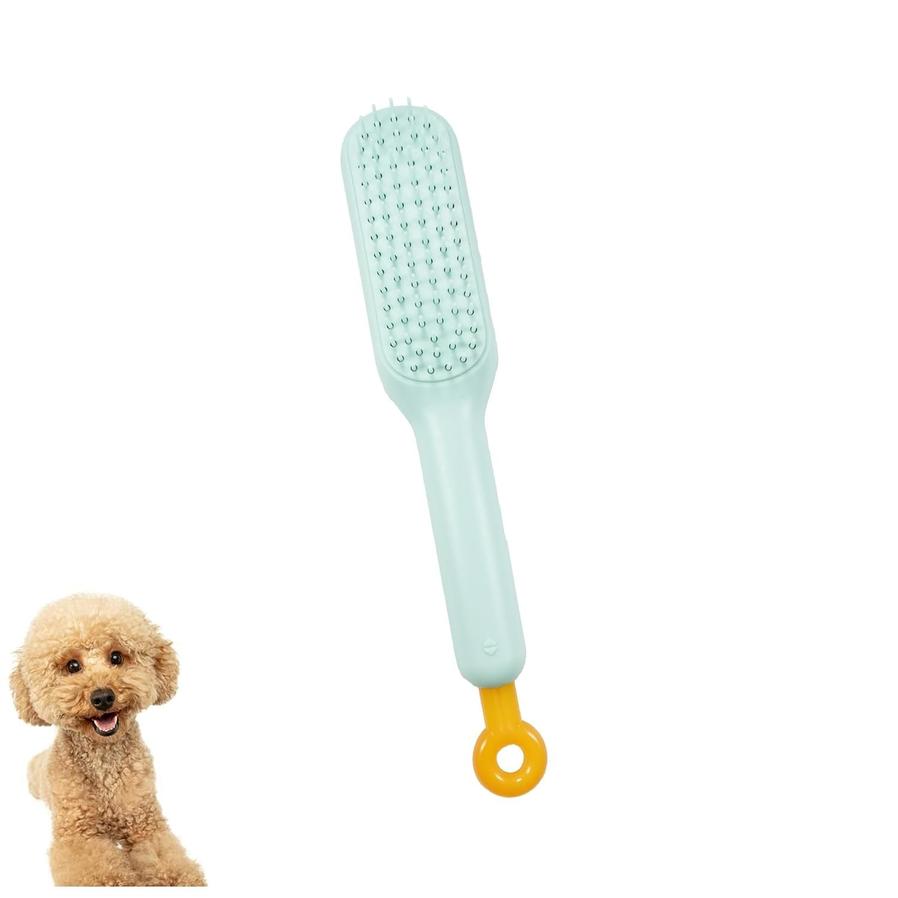 JMT-688458 Gentle Grooming Brush for Small Dogs - Dual-Sided Pin and Bristle Brush for Effective Coat Care