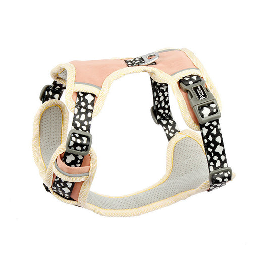 JMT-688842 Adjustable Dog Chest Harness with Tow Rope - Available in Multiple Colors and Sizes