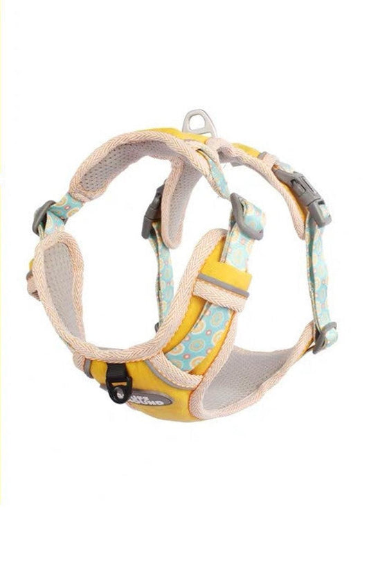 JMT-688842 Adjustable Dog Chest Harness with Tow Rope - Available in Multiple Colors and Sizes