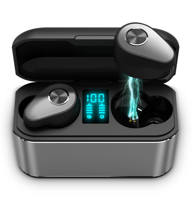 JMT-689034 Wireless Bluetooth Headset with Power Display and Long-Lasting Battery Life