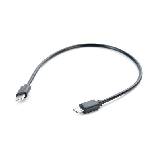 JMT-689546 Type-C to Micro USB Male OTG Data Cable for Android Mobile Charging and File Transfer - 30cm Black