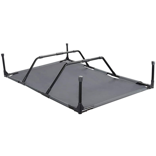 JMT-689674 Elevated Large Outdoor Pet Camping Bed - Stainless Steel, All-Season Design, Easy to Clean