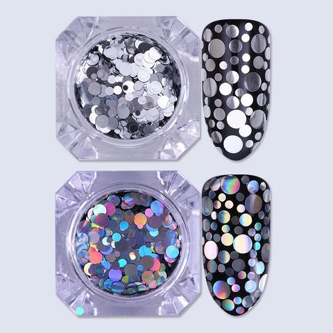 JMT-689674 Holographic Chunky Glitter Sequins for Nail Art - 1g