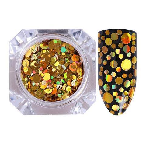 JMT-689674 Holographic Chunky Glitter Sequins for Nail Art - 1g