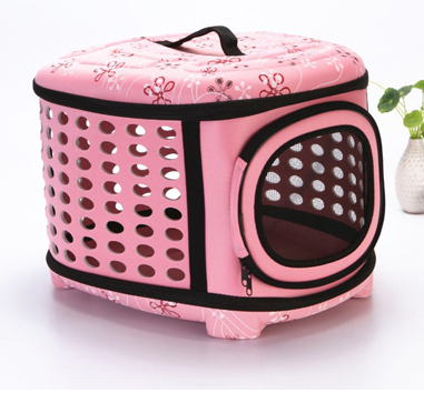 JMT-689866 Foldable Portable Pet Shoulder Bag with Stylish Print