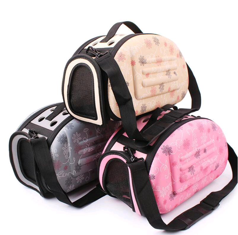 JMT-689866 Foldable Portable Pet Shoulder Bag with Stylish Print