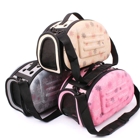 JMT-689866 Foldable Portable Pet Shoulder Bag with Stylish Print