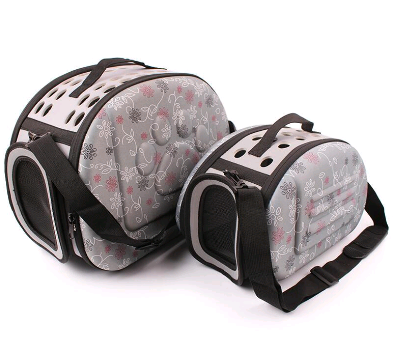 JMT-689866 Foldable Portable Pet Shoulder Bag with Stylish Print