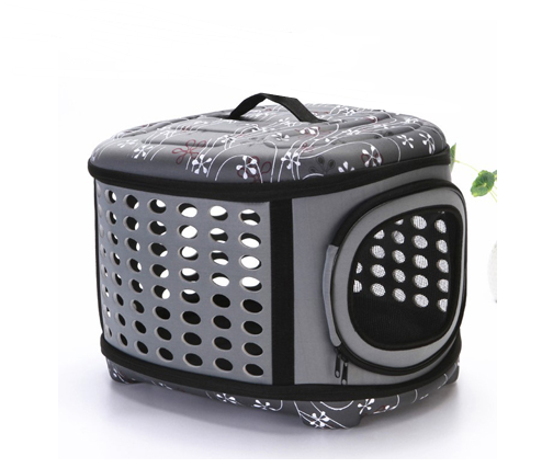 JMT-689866 Foldable Portable Pet Shoulder Bag with Stylish Print