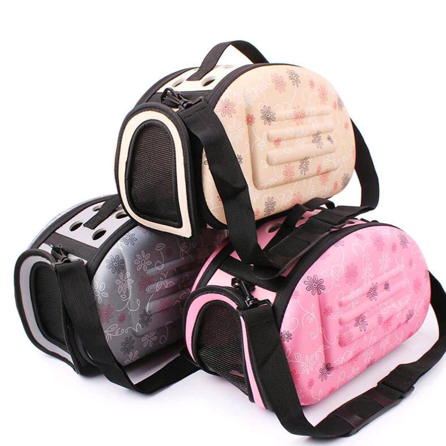 JMT-689866 Foldable Portable Pet Shoulder Bag with Stylish Print