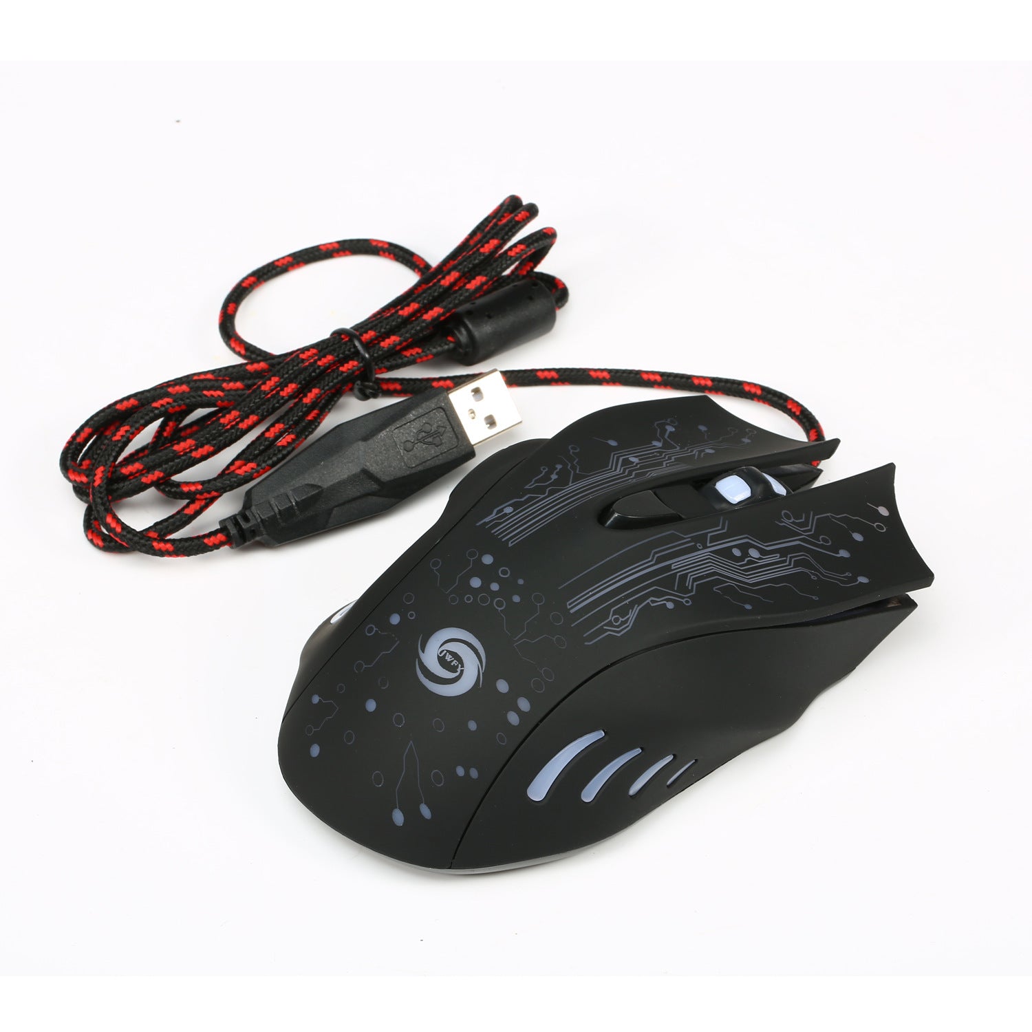 JMT-689994 Wired Gaming Mouse with 5500DPI, Adjustable 7 Buttons, Ergonomic Design, LED Backlit for PC and Laptop
