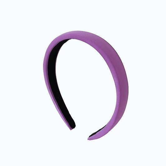 JMT-690058 Korean Style Pure Color Sponge Hair Band with Pearl Headband Options