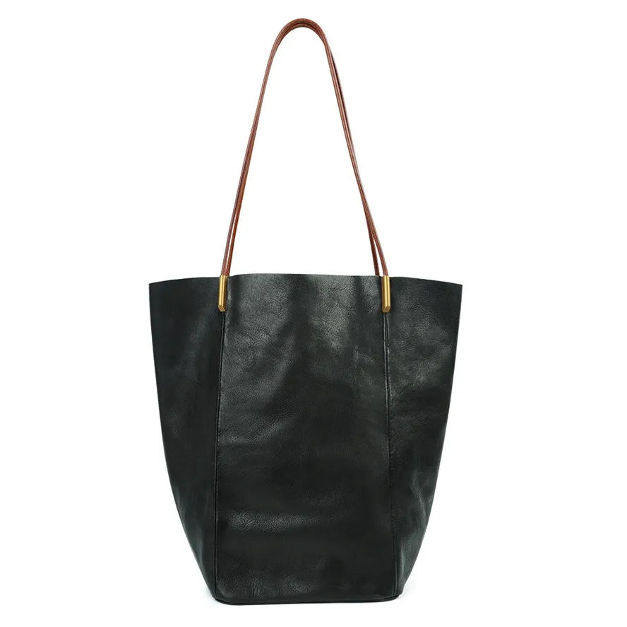 JMT-690058 Large Capacity Shoulder Bag for Women in Vegetable Tanned Leather - Versatile Tote in Multiple Colours