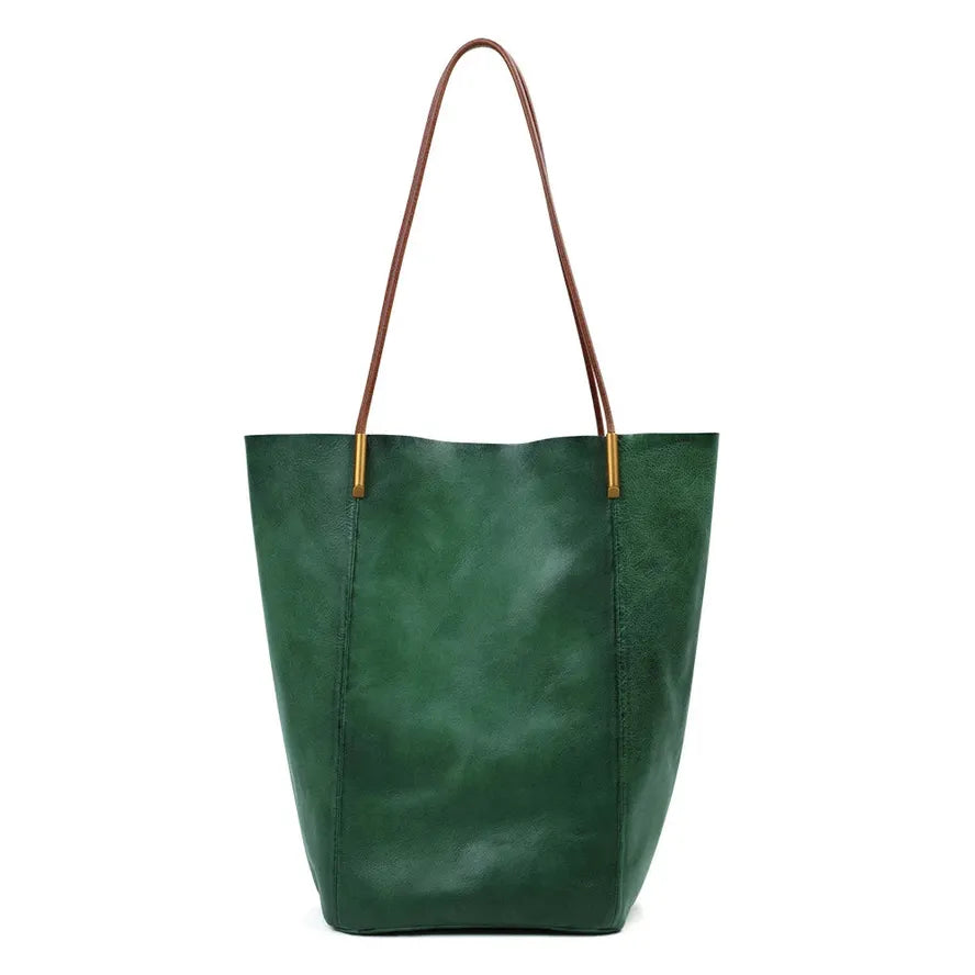 JMT-690058 Large Capacity Shoulder Bag for Women in Vegetable Tanned Leather - Versatile Tote in Multiple Colours