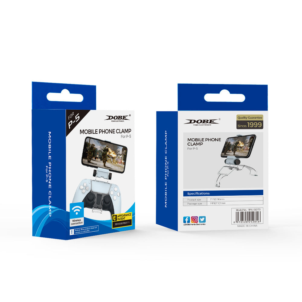 JMT-690378 PS5 Adjustable Wireless Bluetooth Controller and Mobile Phone Holder