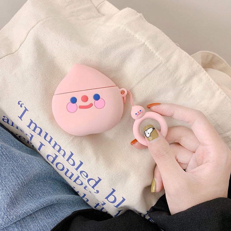 JMT-690506 Cute Dog Pig Cartoon Silicone Cover for Bluetooth Headset Compatible with AirPods, Multiple Designs Available