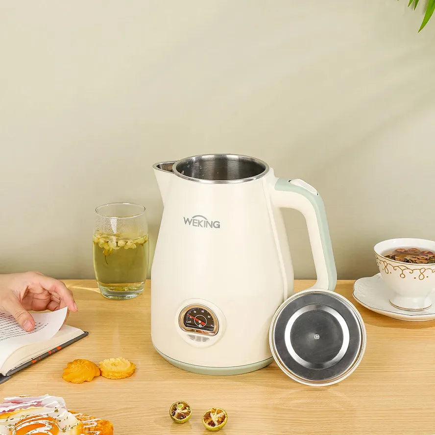 JMT-690634 Modern Stainless Steel Electric Kettle - 1.8L Capacity, 1500W Power for Quick Water Boiling