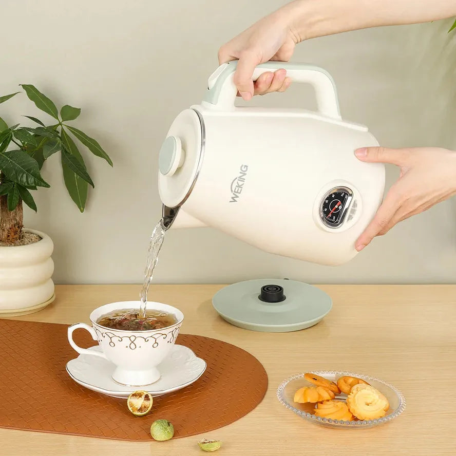 JMT-690634 Modern Stainless Steel Electric Kettle - 1.8L Capacity, 1500W Power for Quick Water Boiling