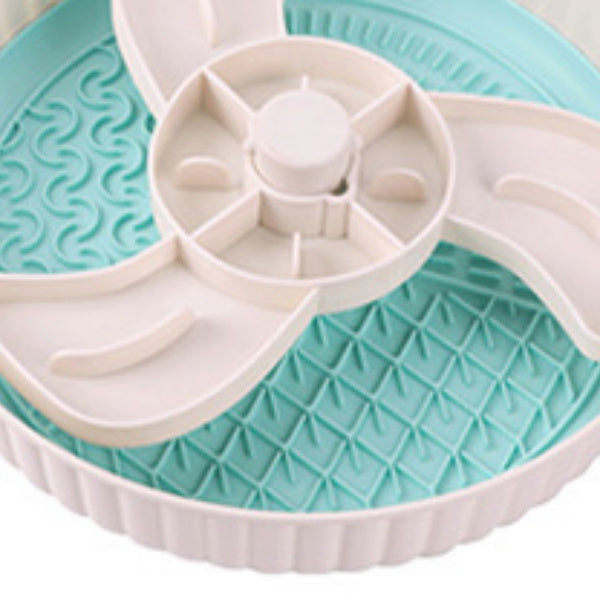 JMT-690698 Interactive Pet Feeding Mat - Rotating Game Board with Anti-Choke Silica Gel Pad