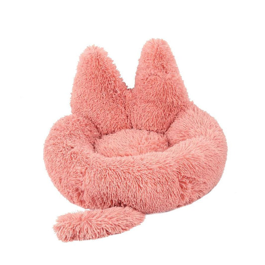 JMT-690826 Cozy Round Plush Pet Bed for Cats and Dogs - Warm Winter Nest Cushion
