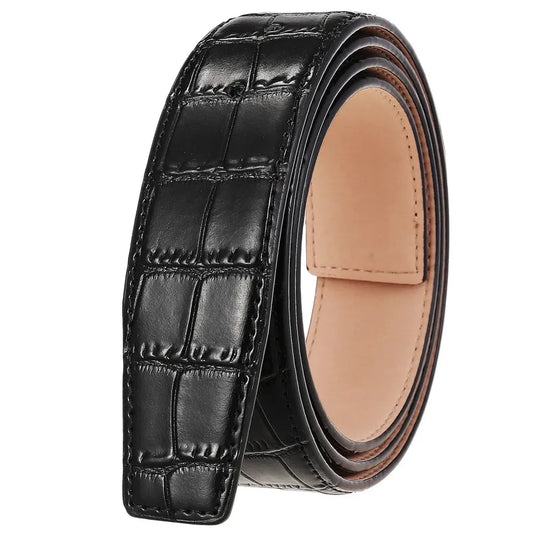 JMT-691274 Genuine Leather 3.8CM Colourful Punching Belt - Versatile Fashion Accessory