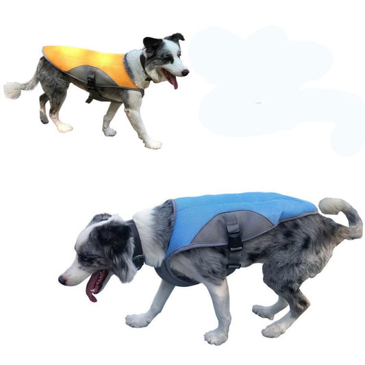 JMT-691594 Dog Cooling Vest in Casual Style - Available in Orange, Pink, and Blue, Sizes S to 2XL