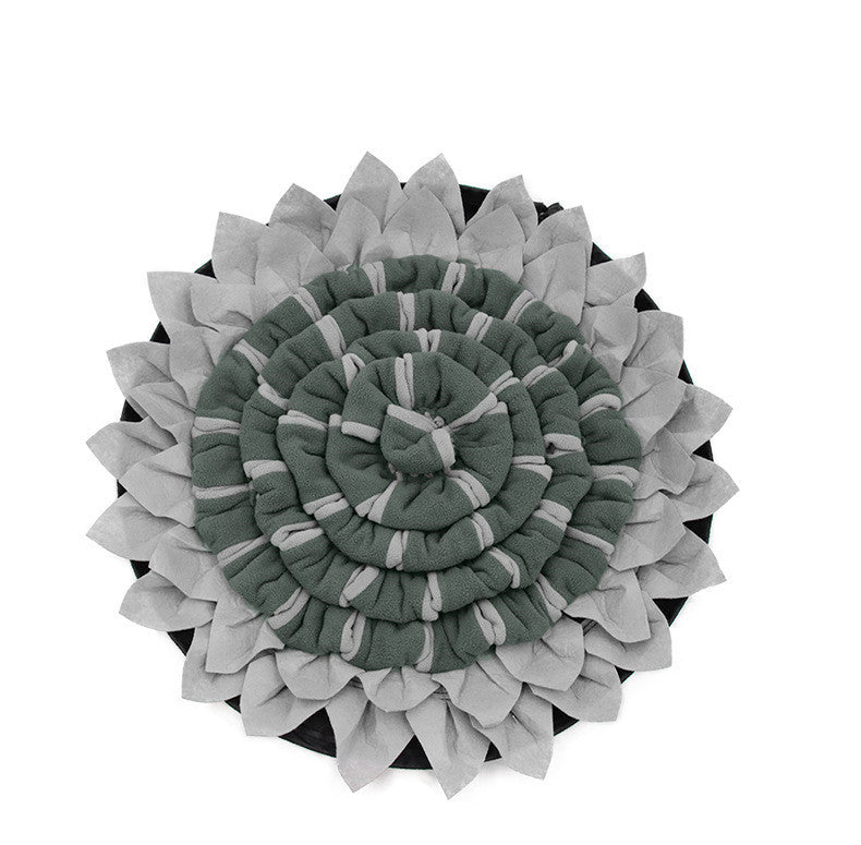 JMT-691658 Pet Sniffing Mat for Dogs - Interactive Slow Feeding Blanket with Soft Polar Fleece and Felt Fabric