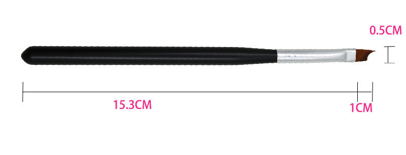 JMT-691786 Black Floral Nail Art Pen for Half Moon French Design