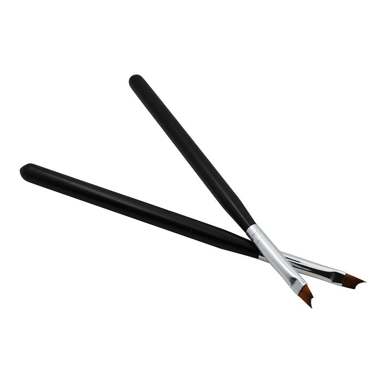 JMT-691786 Black Floral Nail Art Pen for Half Moon French Design