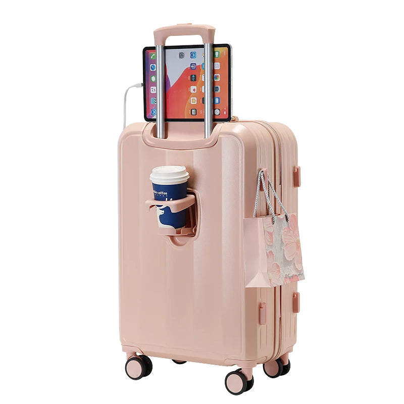 JMT-692554 Universal ABS Travel Trolley Duffel Set for Men and Women - Lightweight and Durable Luggage Solution
