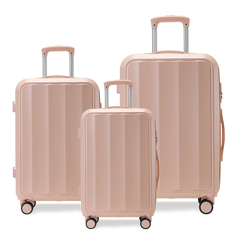 JMT-692554 Universal ABS Travel Trolley Duffel Set for Men and Women - Lightweight and Durable Luggage Solution