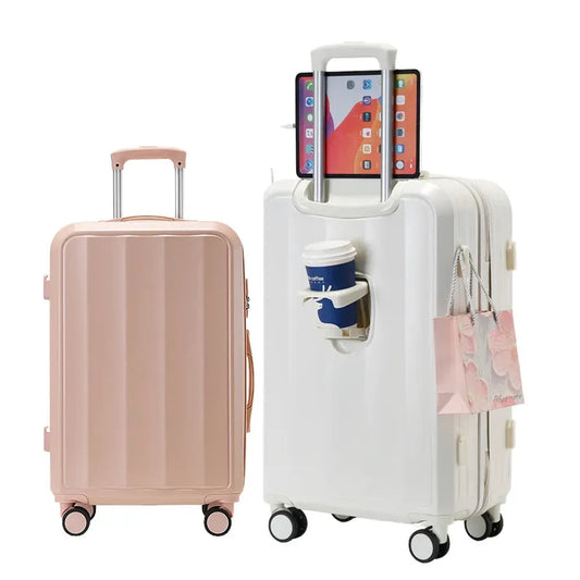 JMT-692554 Universal ABS Travel Trolley Duffel Set for Men and Women - Lightweight and Durable Luggage Solution