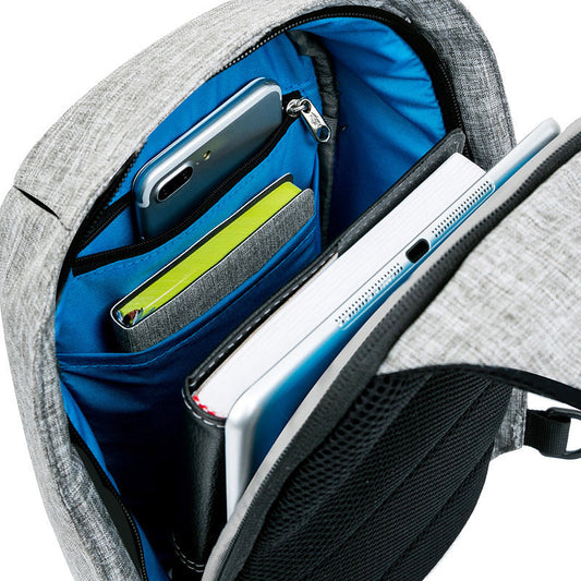 JMT-693002 Men's Korean Style Casual Shoulder Messenger Bag - Soft Polyester, 20L Capacity, Blue/Black/Gray
