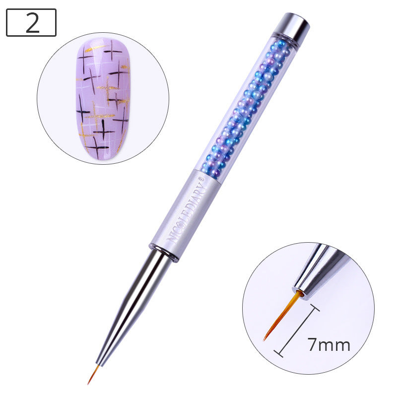 JMT-693130 10-Piece UV Nail Brush Tool Set with 12.6 cm Handles for Nail Art Application