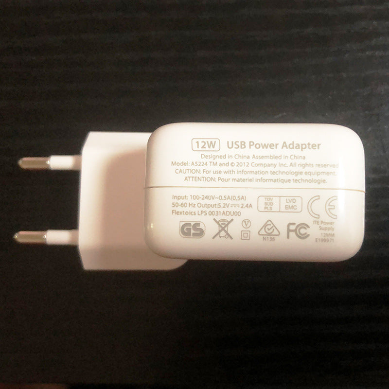 JMT-693514 iPad Charger Compatible with iPhone Models - USB 10W/12W Options, Direct Charge, 2400mA Output